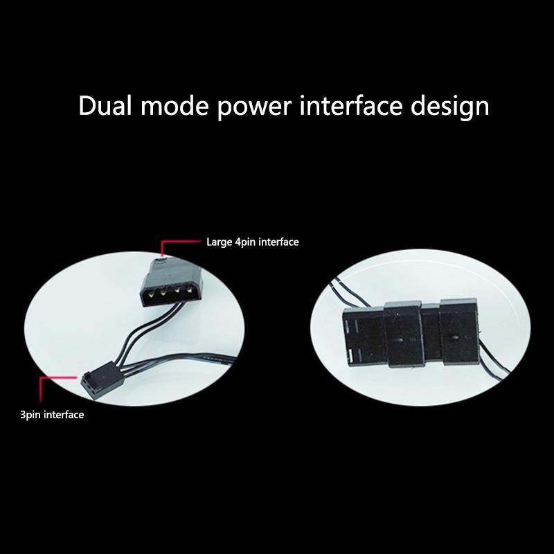 Quạt tản nhiệt tích hợp đèn LED cho CPU máy tính 120mm