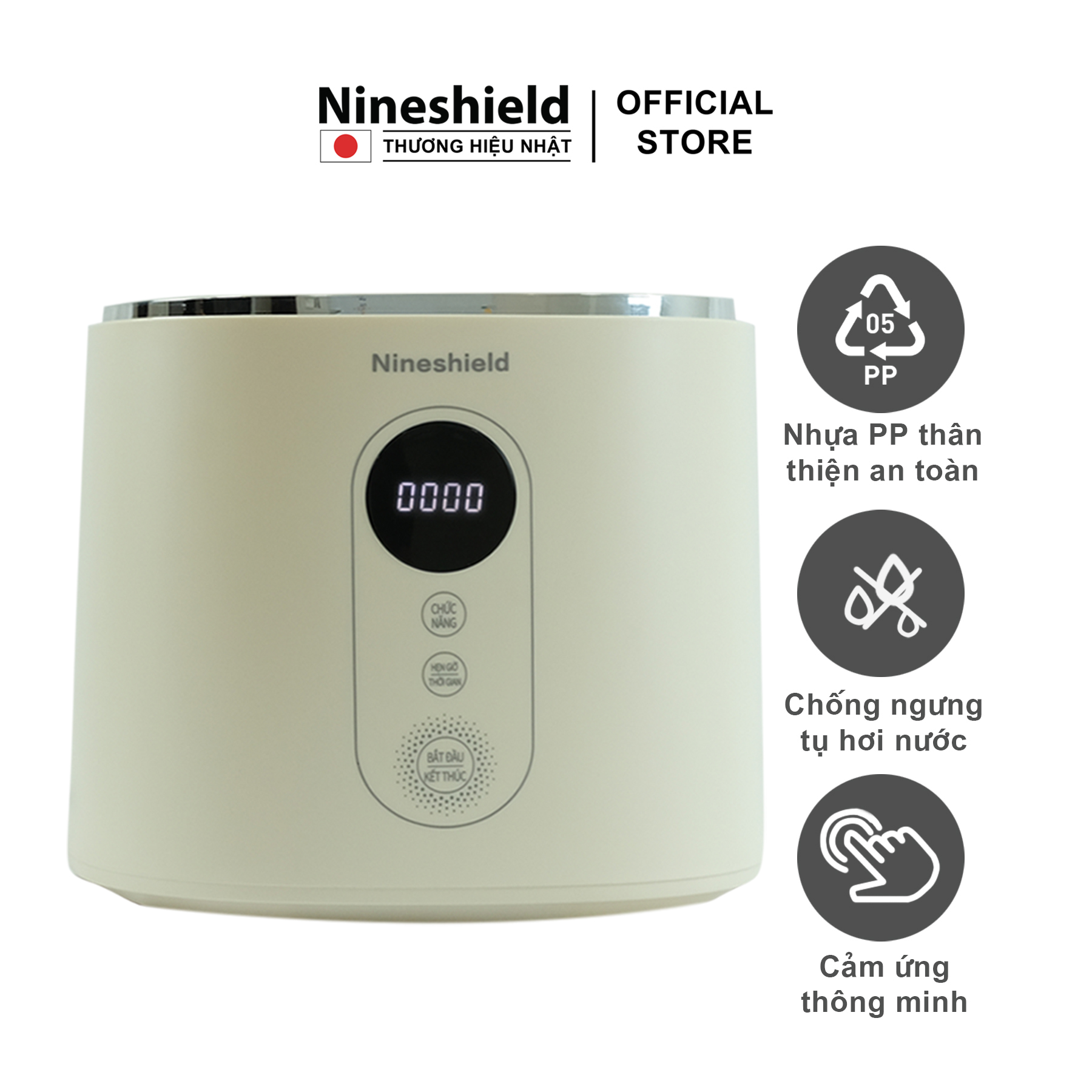 Nồi cơm điện tử 3L Nineshield KB-1002 - Hàng chính hãng