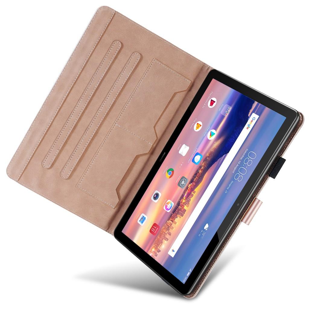 Bao da máy tính bảng PU viền Silicon mềm cao cấp kèm ví cho HUAWEI MEDIAPAD T5 10.1"