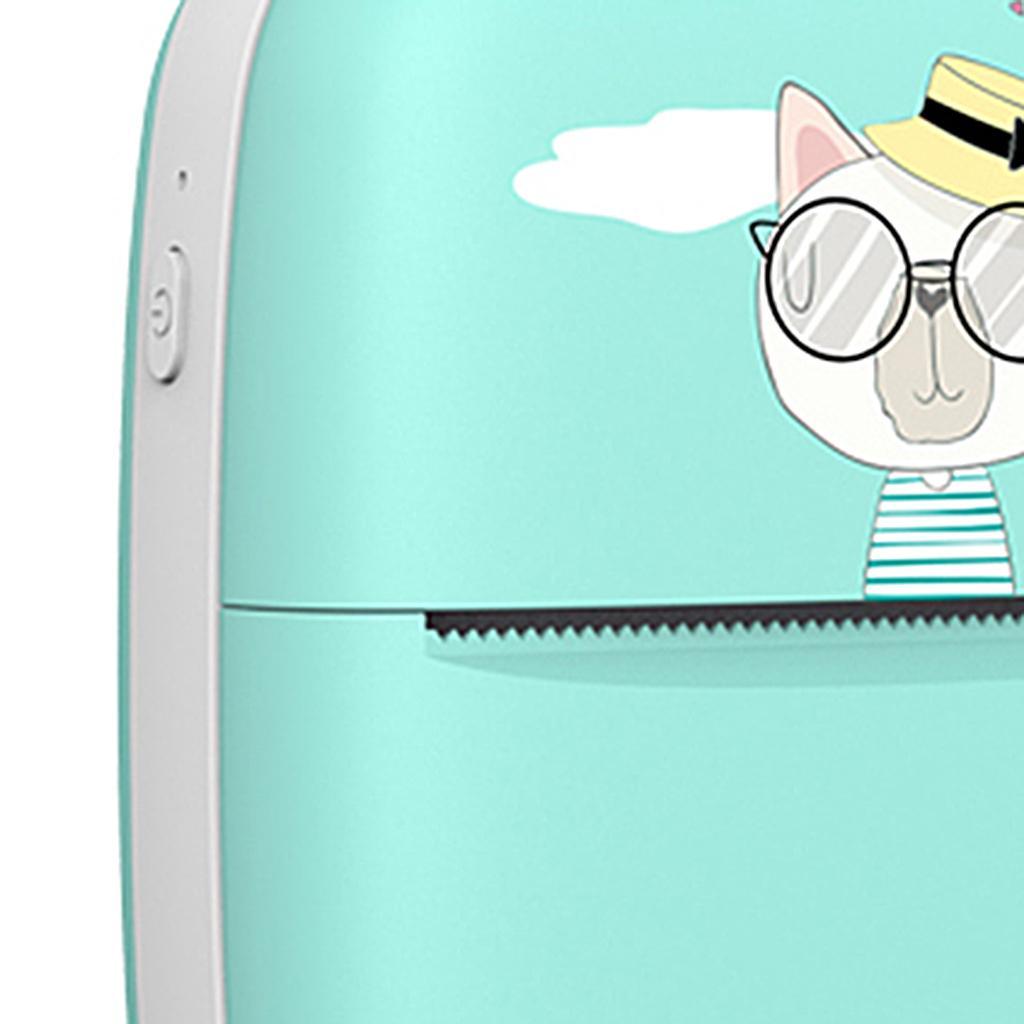 Portable Bluetooth Thermal Printer Phone Photo Label  Green