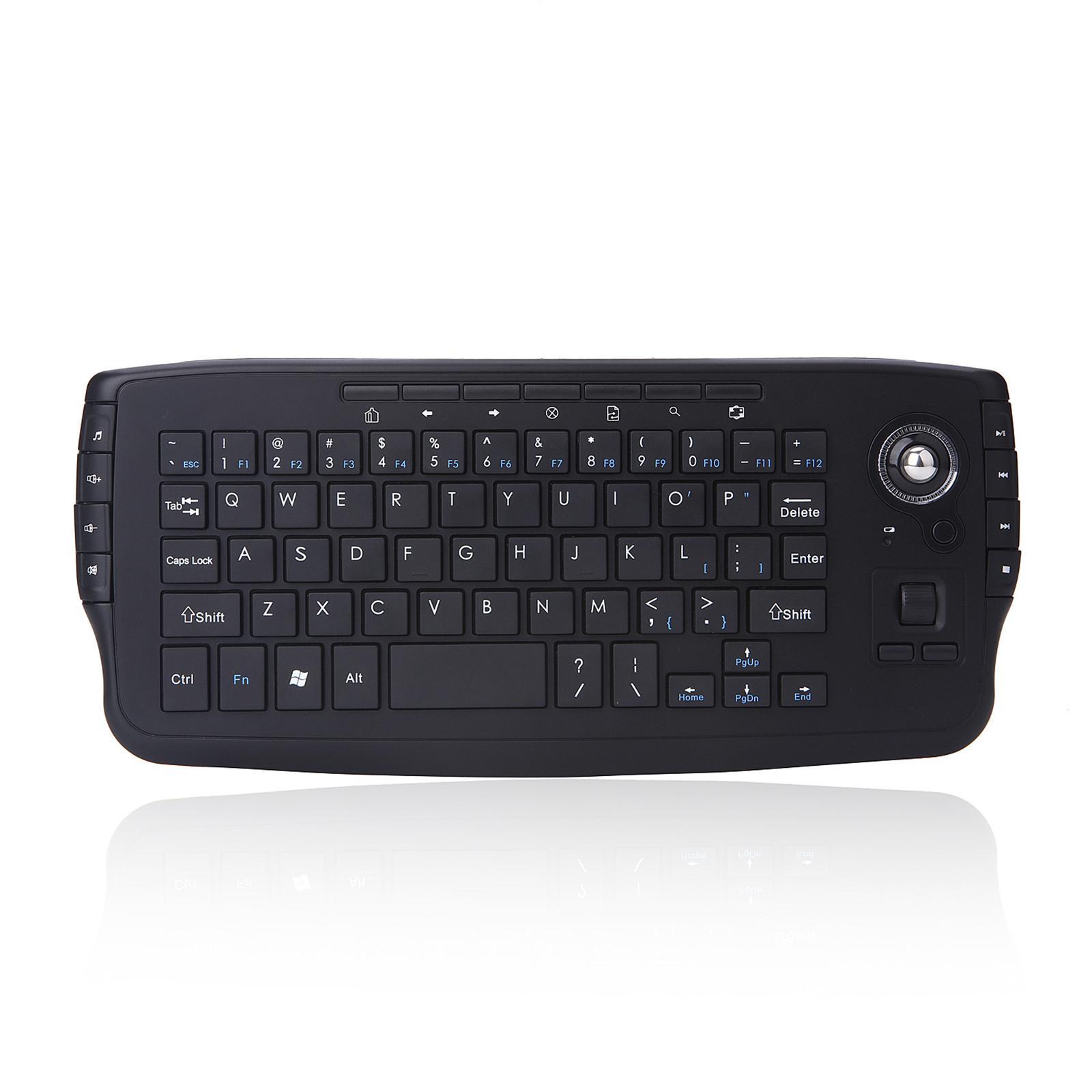 Portable Mini Keyboard and Trackball Mouse .4GHz for PC Laptop