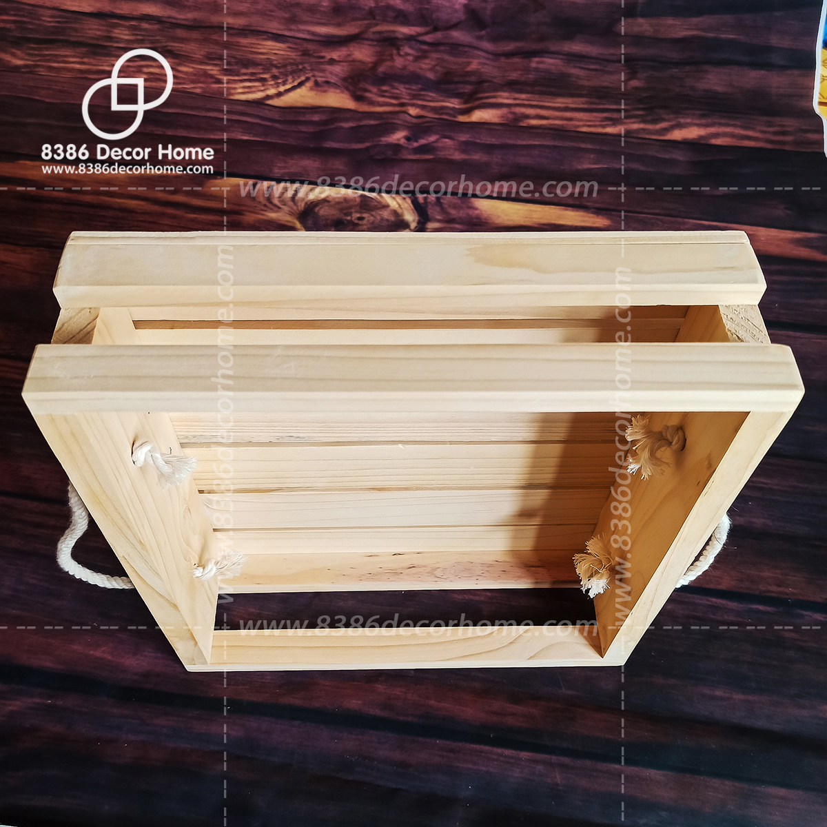 Hộp quà tết, khay gỗ gói quà, Hộp đựng đồ đa năng - Pallet gỗ thông