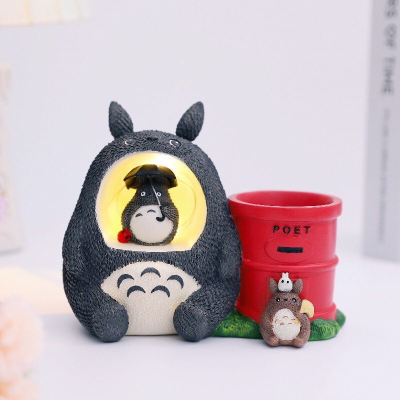 Ống Cắm Bút Có Đèn Hình Totoro Và Những Người Bạn - Art House