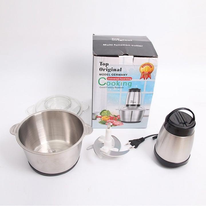 Máy Xay Thịt Cối Inox BITANO Dung Tích 2L , Máy Xay Đa Năng 4 Lưỡi Có Thể Dùng Xay Hành Tỏi, Xay Tiêu Hoặc Các Loại Thực Phẩm Khác