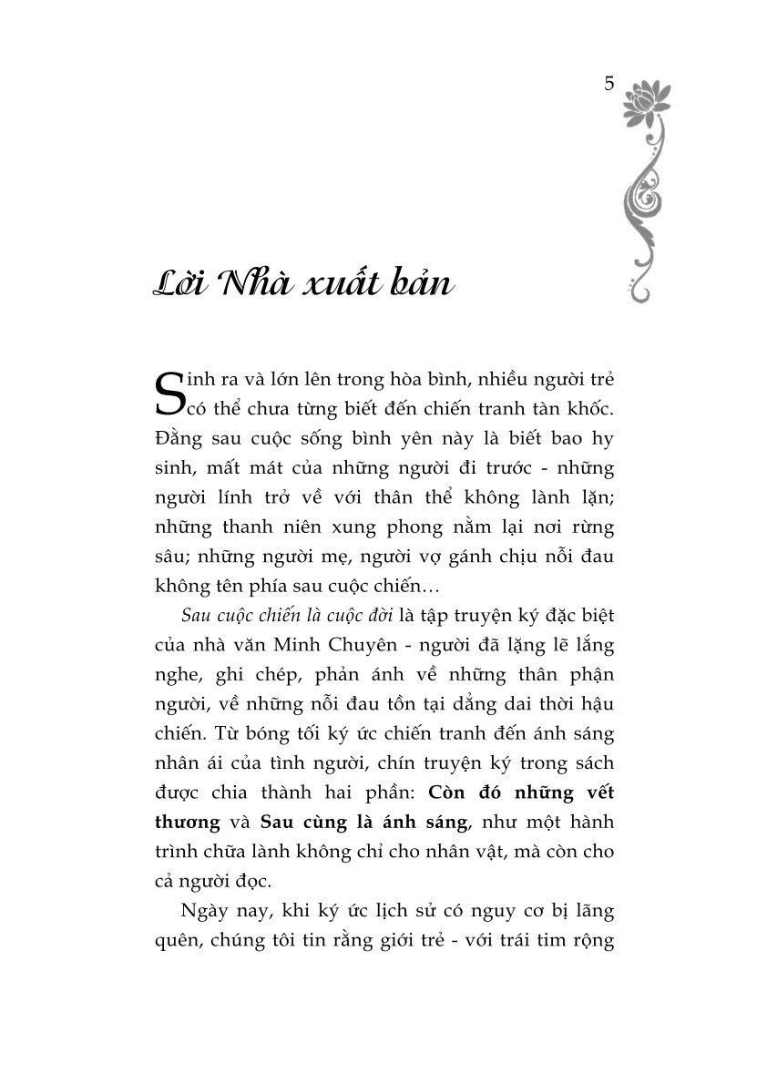SAU CUỘC CHIẾN LÀ CUỘC ĐỜI – Minh Chuyên – NXB CTQGST