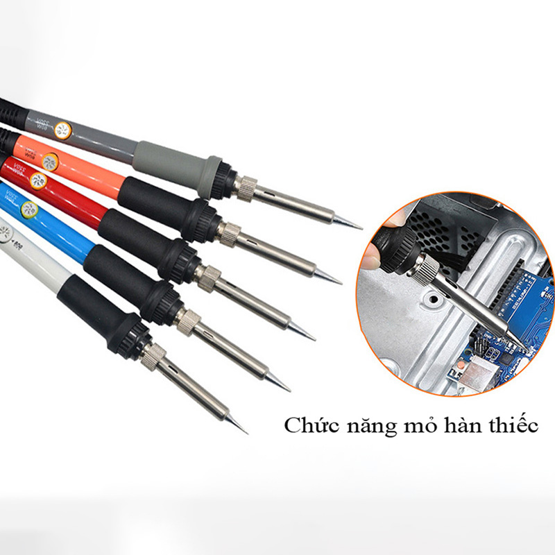 Mỏ Hàn Thiếc Mini Cắm Điện 220V-60W Tiện Dụng + Mũi Hàn