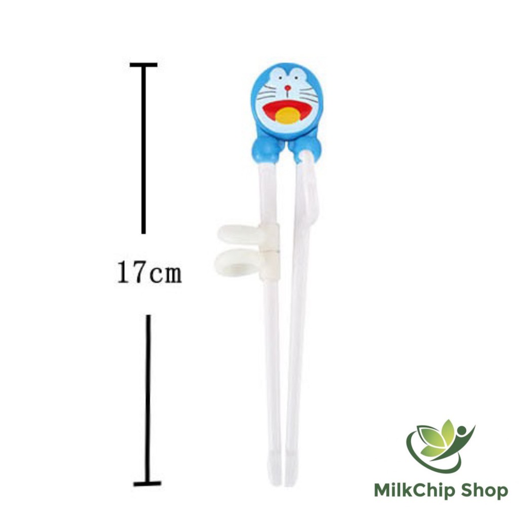 Đũa tập ăn dặm xỏ ngón cao cấp hình Doremon