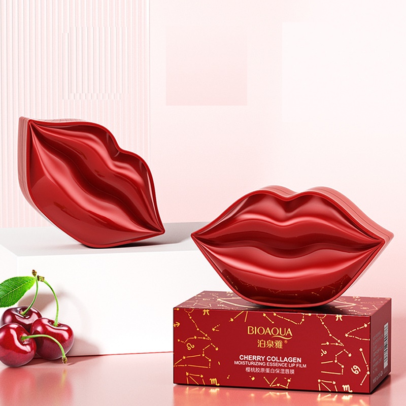 Hộp 20 Miếng Mặt Nạ Ngủ Môi Bioaqua dưỡng ẩm nuôi dưỡng chống đường vân môi hiệu quả mẫu mới 2021
