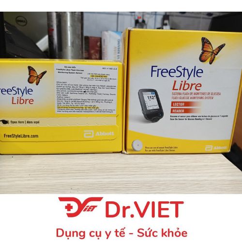 Combo đầu đọc cầm tay và bộ cảm biến FreeStyle Libre thương hiệu Abbott-Đo đường huyết không đau tại nhà