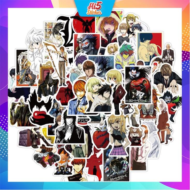 Sticker Hình Dán Trang Trí Anime Quyển Sổ Sinh Tử DeathNote ms#226