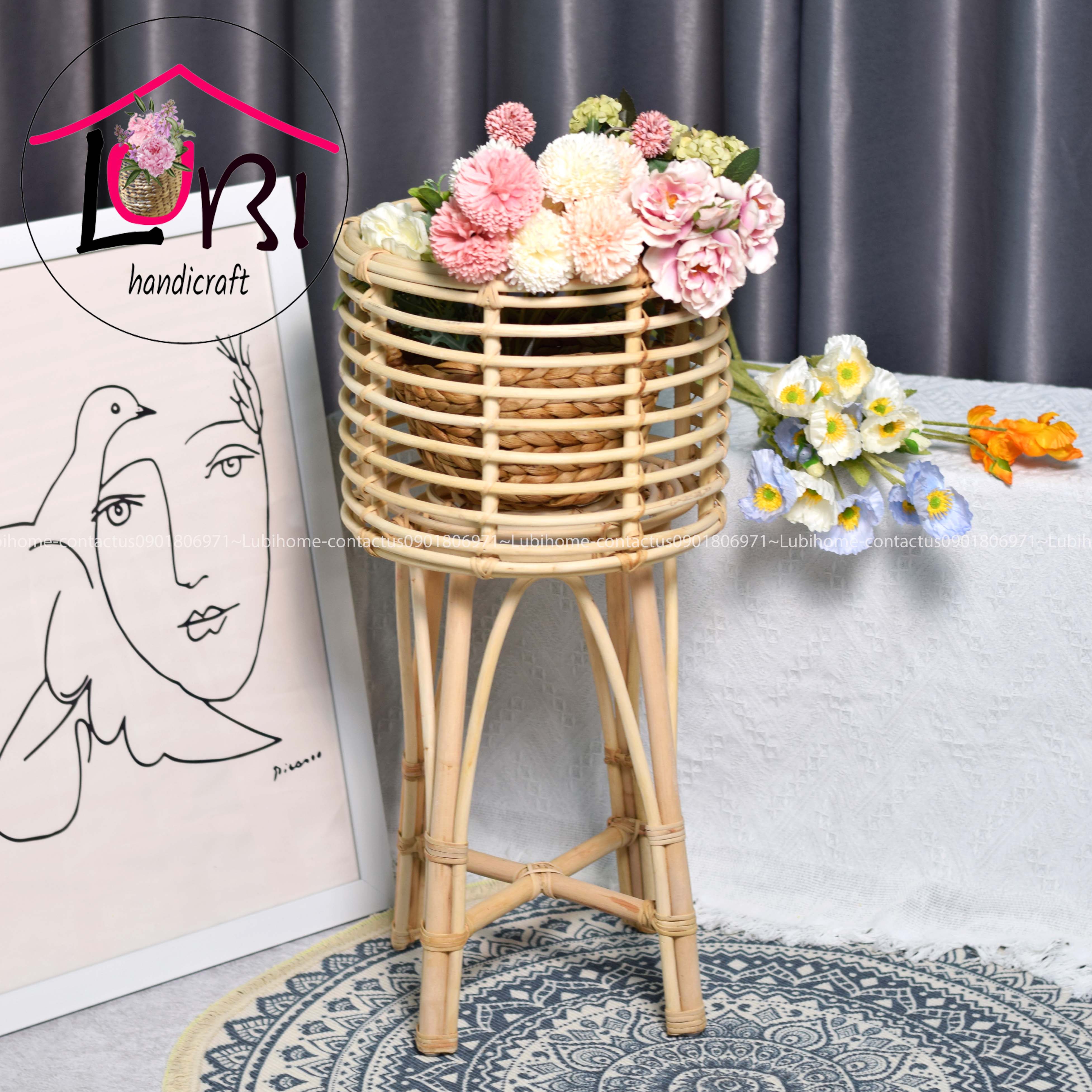 Lubihandicraft - Stand mây đựng cây cảnh cao cấp - tinh tế, sang trọng