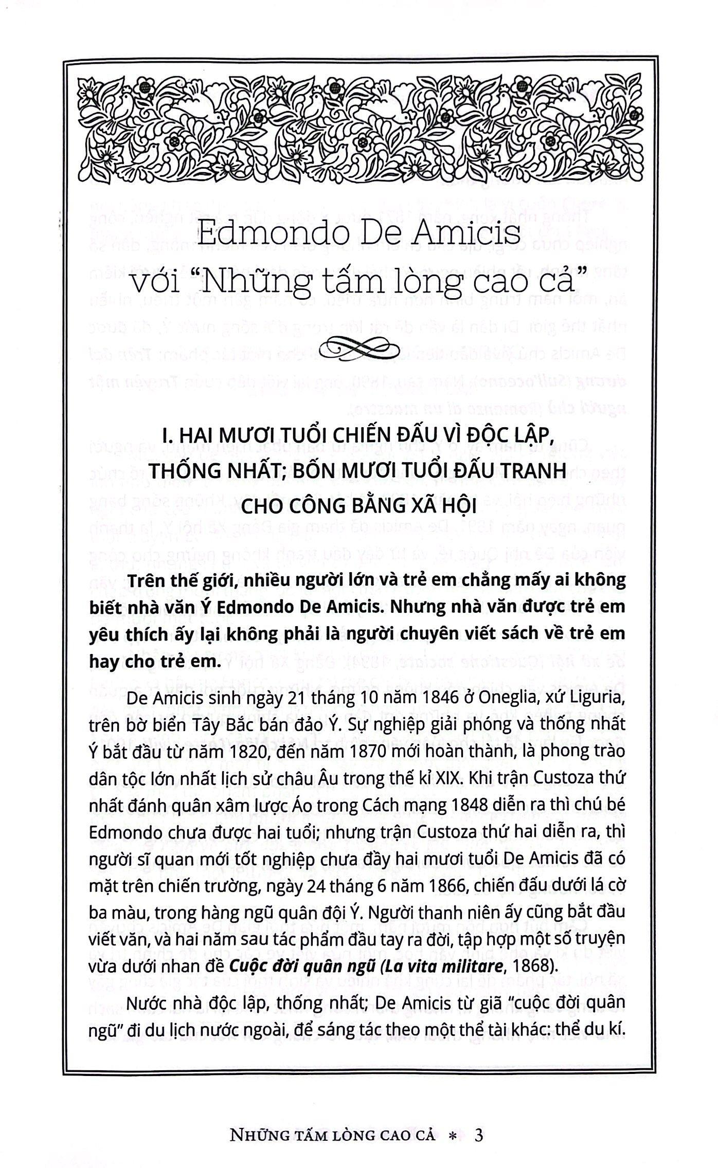 Văn Học Ý - Tác Phẩm Chọn Lọc - Những Tấm Lòng Cao Cả