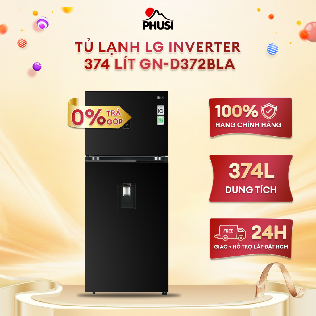 Tủ lạnh LG Inverter 374L GN-D372BLA - Chỉ giao HCM