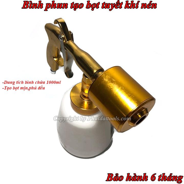 Bình xịt tạo bọt tuyết gắn máy nén khí cao cấp 1000ml