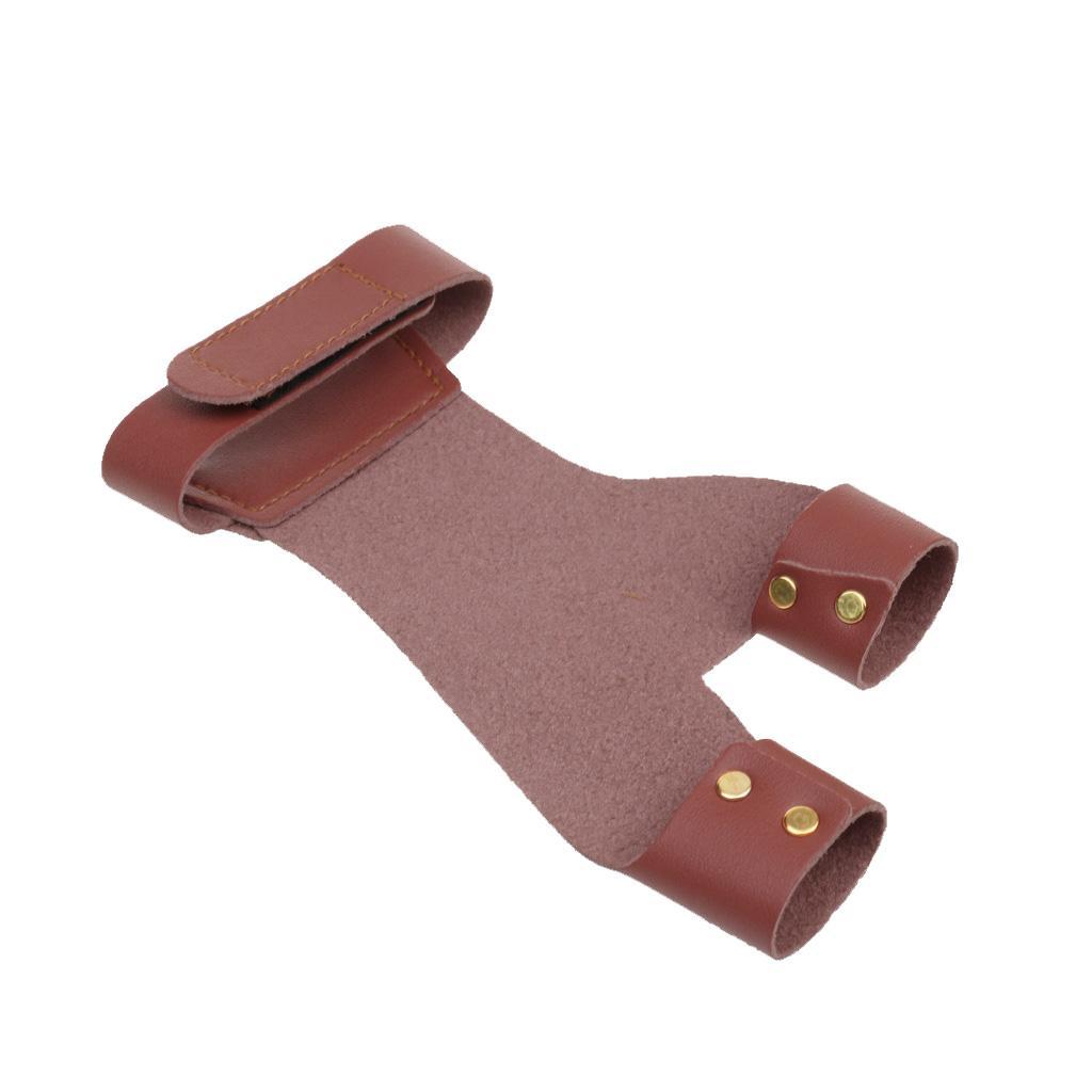 Durable Archery 2 Finger Left Hand Pull Boa Arrow Protector Glove with Arm Guard Protection Gear
