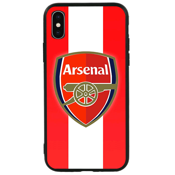 Ốp lưng viền TPU cao cấp dành cho iPhone X - Clb Arsenal 01