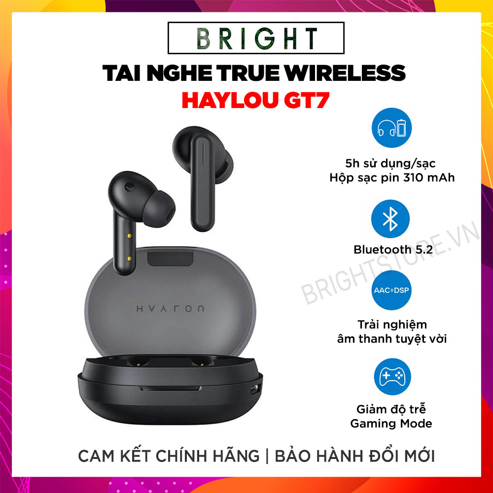 Tai Nghe True Wireless HAYLOU GT7 Bluetooth V5.2 - Hàng Chính Hãng