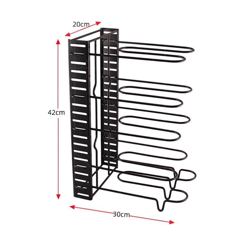 Kệ Để Xoong Nồi Chảo Nhiều Tầng, Giá Để Vung Nồi Tiện Dụng Tiết Kiệm Diện Tích