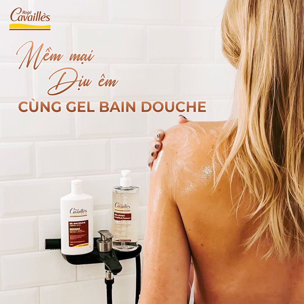 Sữa tắm Rogé Cavaillès dưỡng thể trắng da duy trì độ ẩm và làm sạch nhẹ nhàng gói 10ml