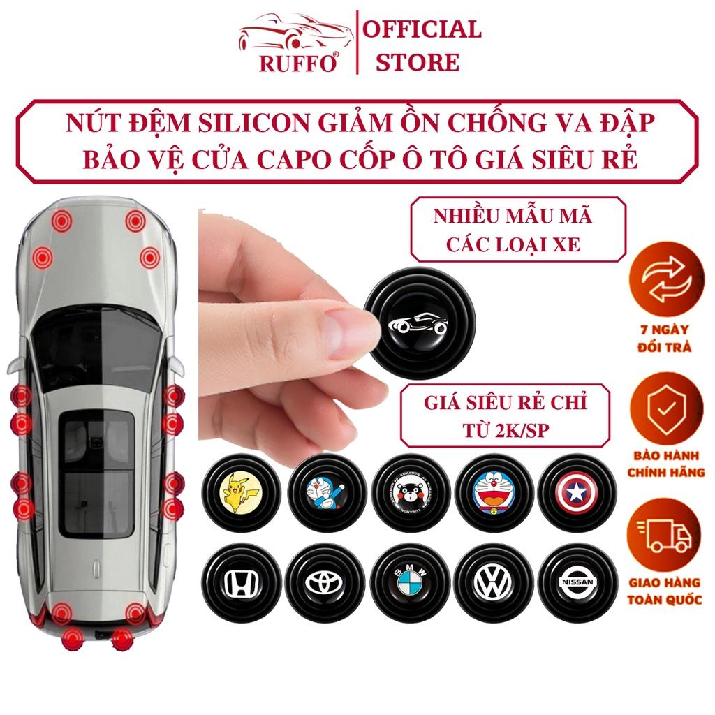 Nút Dán Đệm Cao Su Silicon Chống Va Đập Đàn Hồi Giảm Tiếng Ồn Bảo Vệ Cửa Capo Cốp Ô Tô - Phụ Kiện Xe Hơi Ruffo Cao Cấp