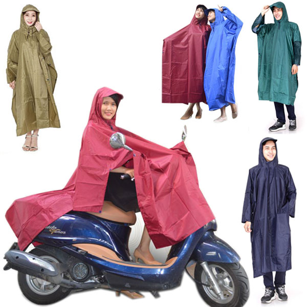 Áo mưa cánh dơi vải dù 1 đầu siêu bền - Giao màu ngẫu nhiên