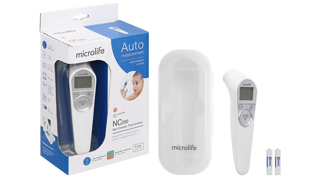 Nhiệt kế điện tử hồng ngoại MICROLIFE NC 200 hàng chính hãng