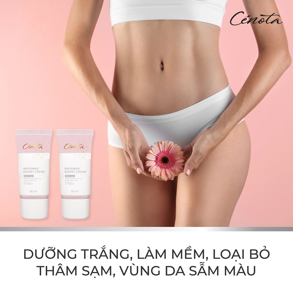 Kem mờ thâm vùng kín Thâm nách Thâm môi Thâm do mụn Cenota Whitening Secret Cream 80ml