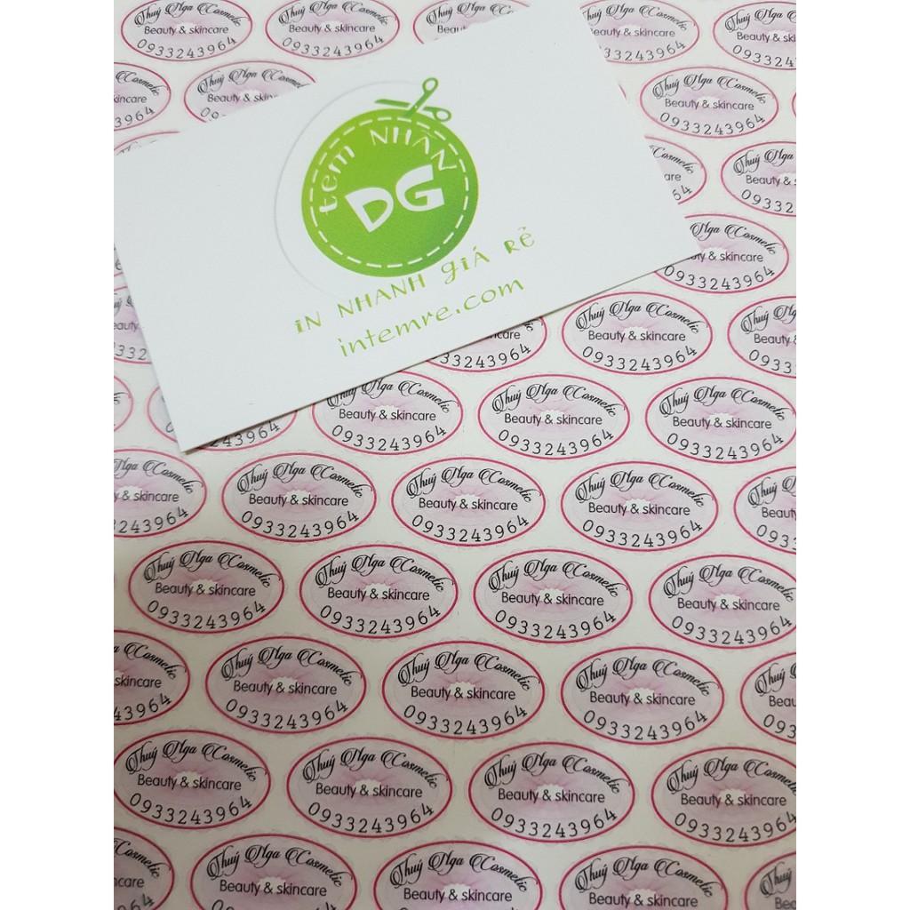In Decal bể, Tem bể, rẻ, đẹp A4 cắt bế sẳn