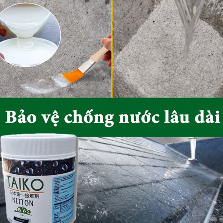 [Tặng Chổi Quét] Sơn Chống Thấm Sàn Nhà Taiyo 500ml Nhập Khẩu Nhật Chống Thấm Nền Gạch, Nhà Vệ Sinh, Tường Nhà