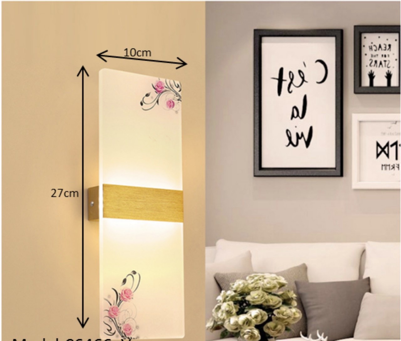 Đèn tường LeD phòng ngủ, phòng khách hiện đại dịu mắt