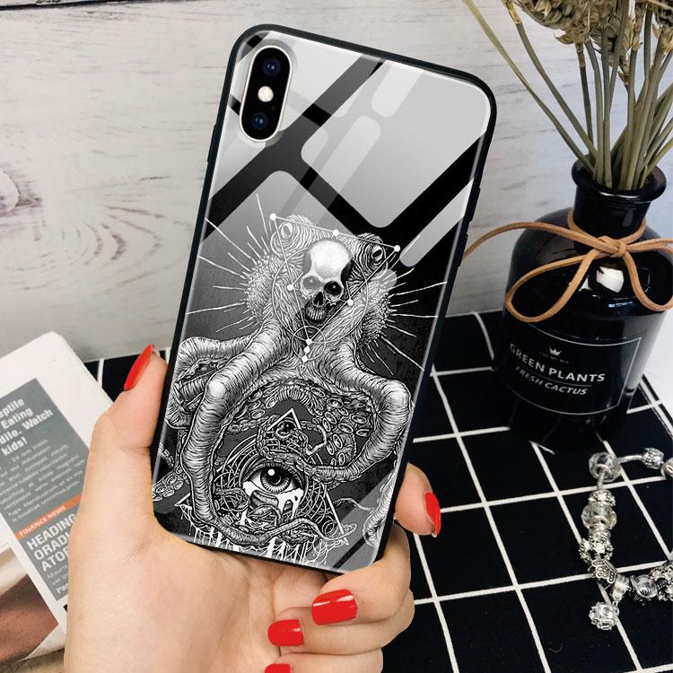 Ốp Lưng Đầu Lâu Dẻo dành cho Iphone 6/6Plus/6S/6S Plus/7/7Plus/8/8Plus/X/Xs/Xs Max/11/11 Promax/12/12 Promax Lpc20120260