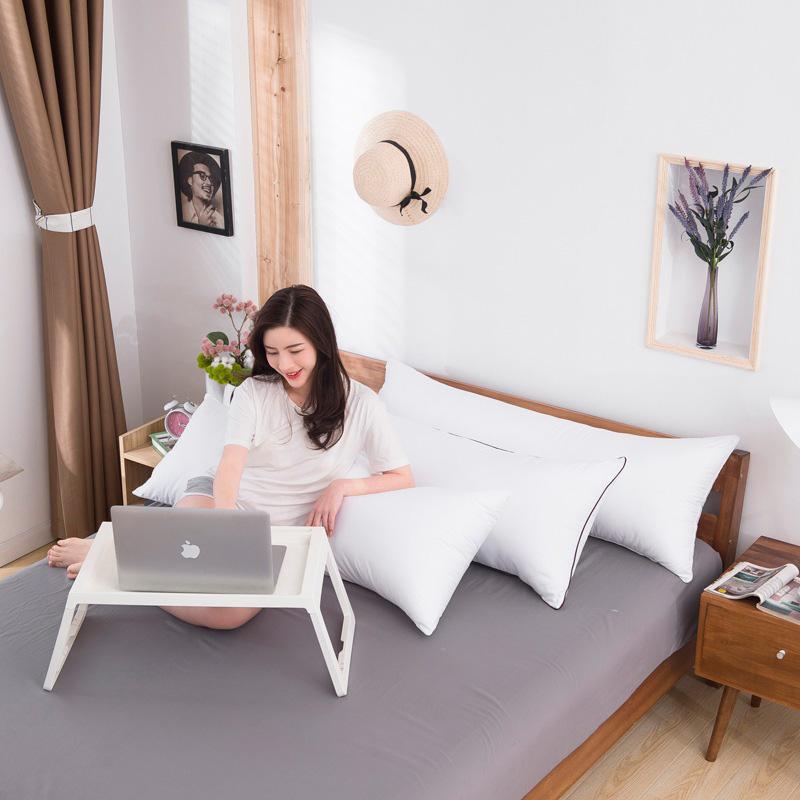 Dài Trắng Toàn Thân Gối Chèn Mềm Dài Đệm Chăn Ga Bên Đèn Ngủ Ngủ Thoáng Khí Gối Core Có Dây Kéo