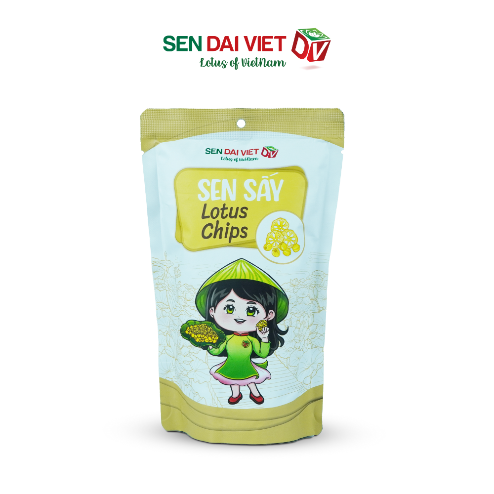 Sen Sấy- Nguyên vị, Vị Phô Mai Cay, ĐV- Sen Đại Việt -2 Gói-Gói 30g- Date Mới Nhất