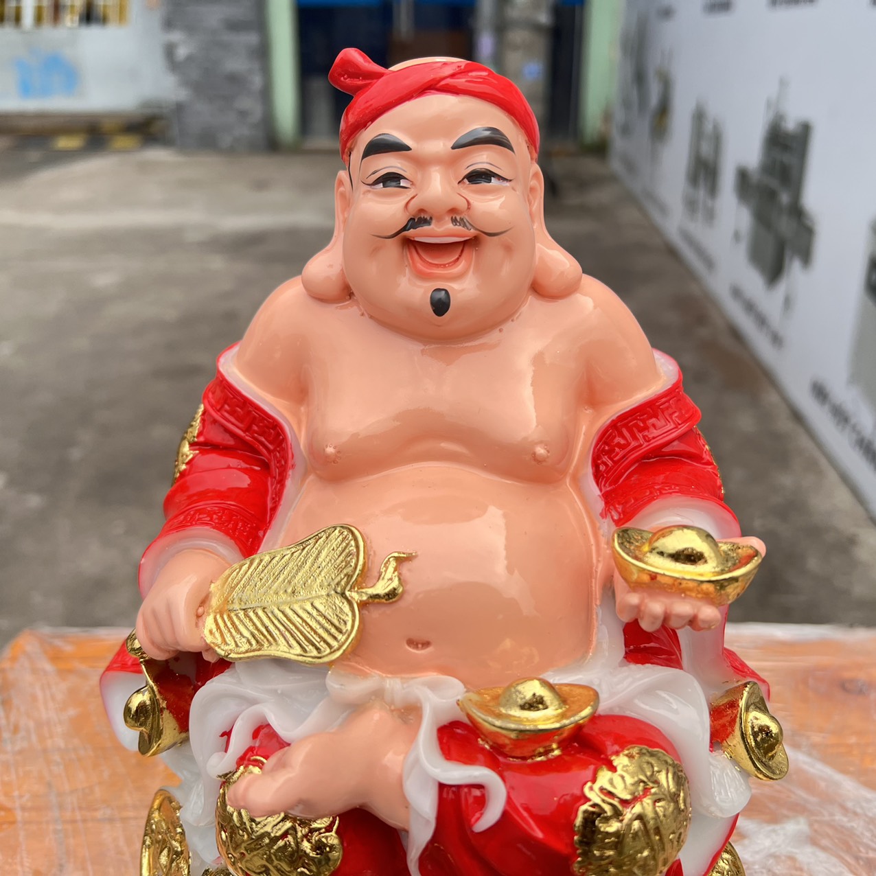 Tượng Thần tài Thổ Địa đá Việt Nam cao 25cm