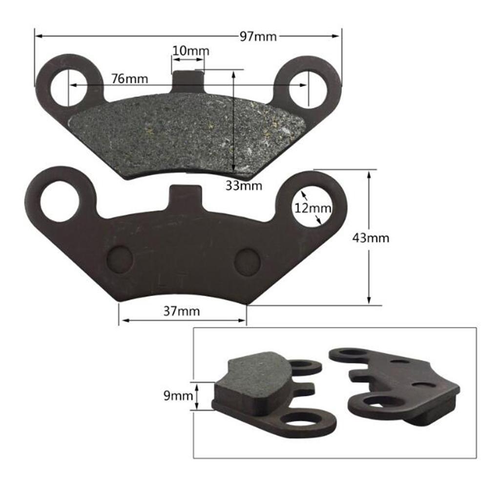 Front Rear Brake Pads for  CF500 500CC 600CC X5  X8 U5 ATV 4x4