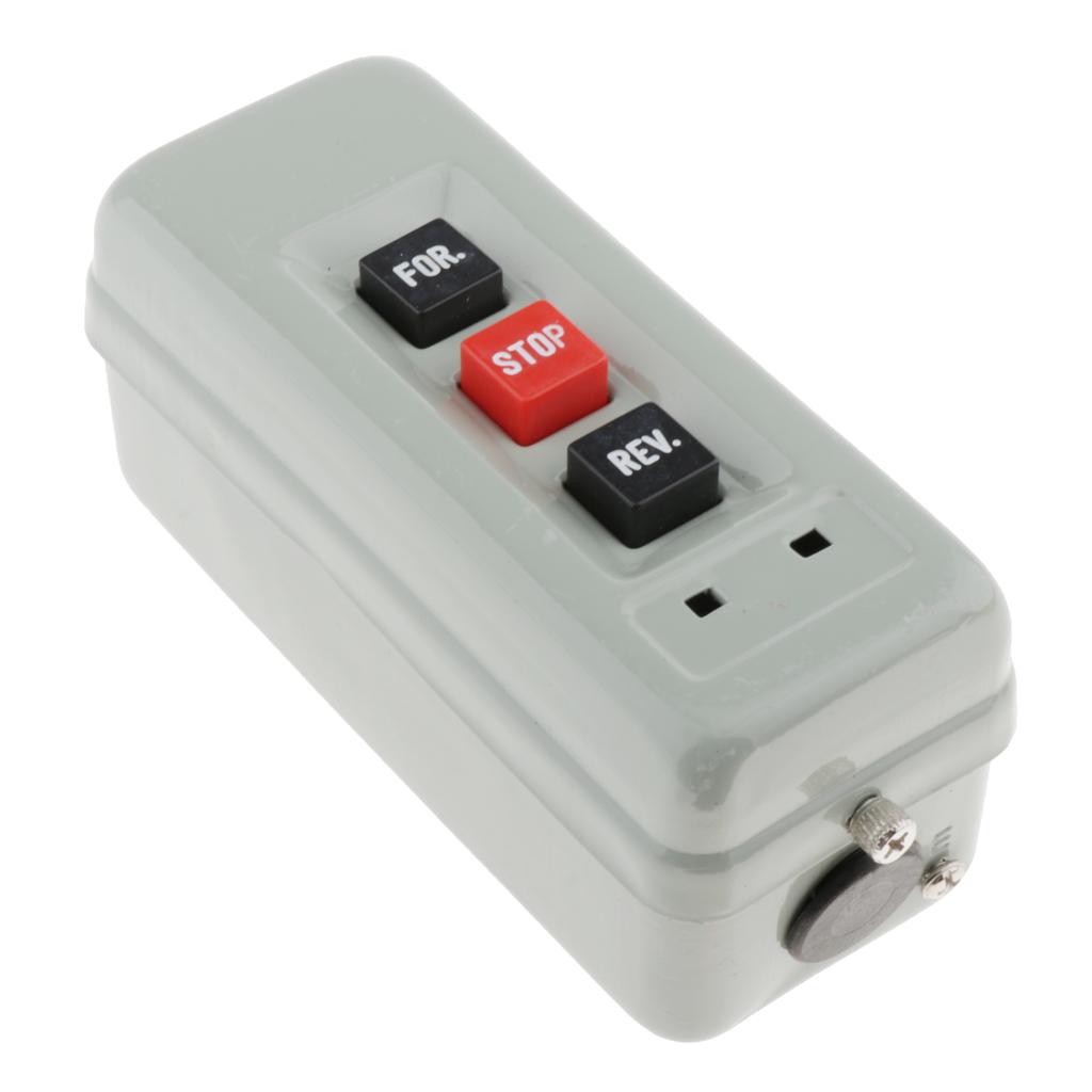 3 Phase 500V 2.2KW Reverse Stop Switch ON/OFF Start Stop Push Button Switch