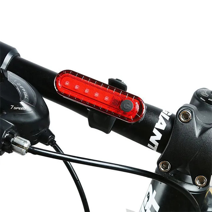 Đèn hậu xe đạp dododios pin sạc 7 chế độ sáng - Đèn cảnh báo an toàn