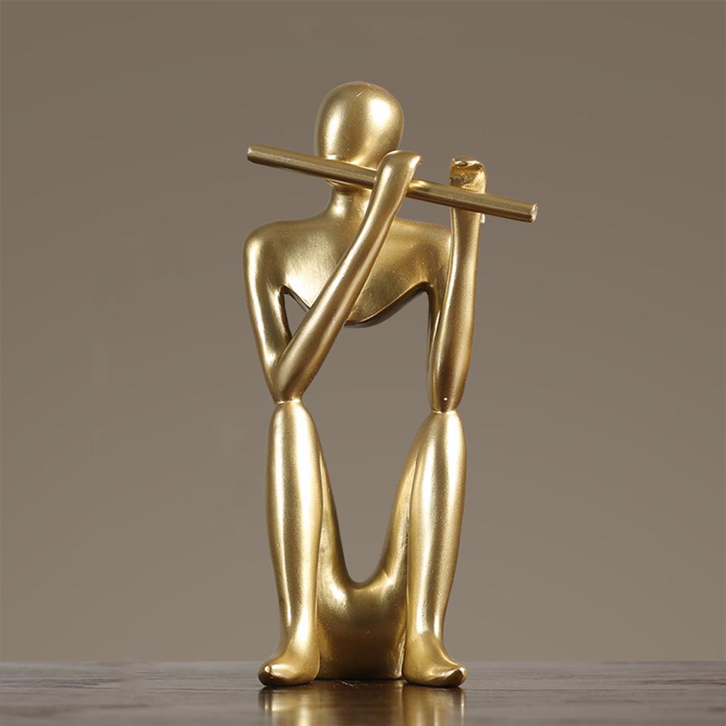 Abstract Thinker Sculpture Statue Photo Props Office Decor