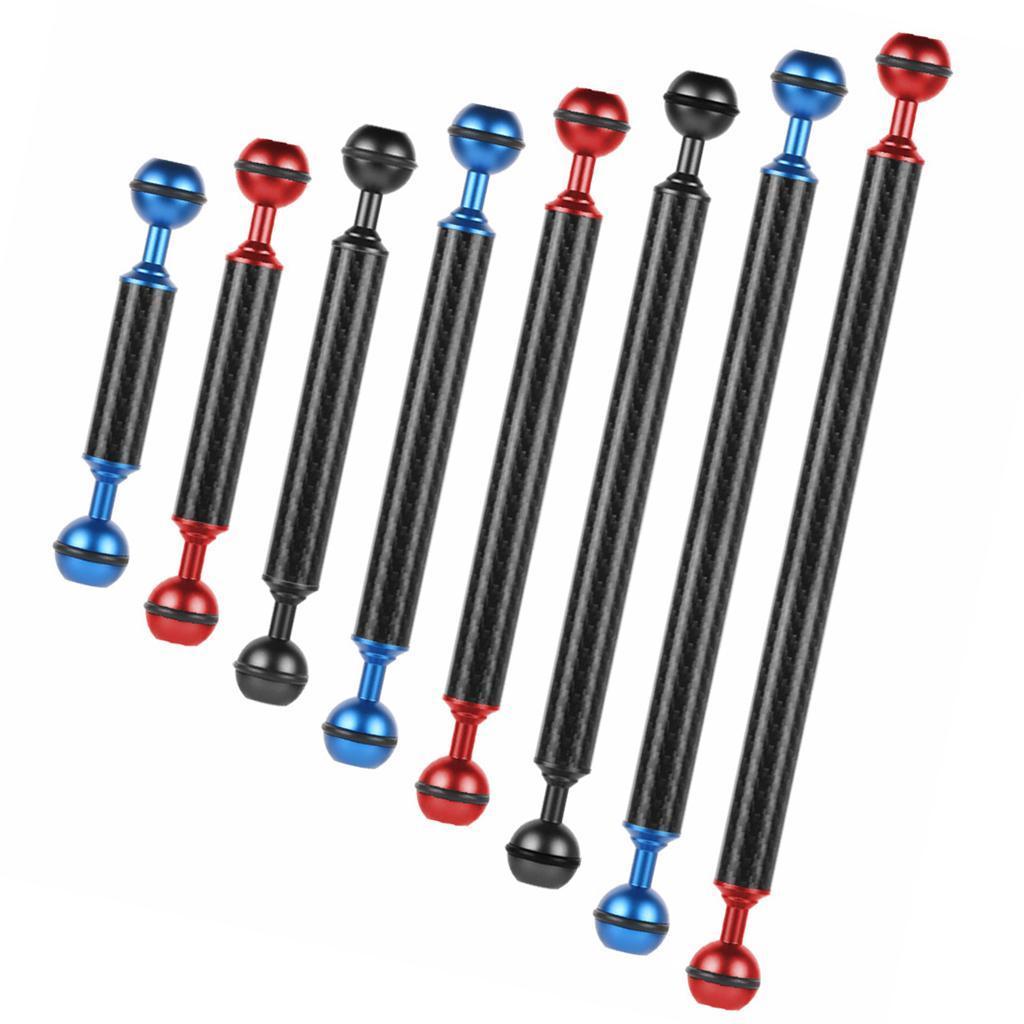 9" Diving Light Butterfly Arm Clamp Mount Ball Adapter for Black