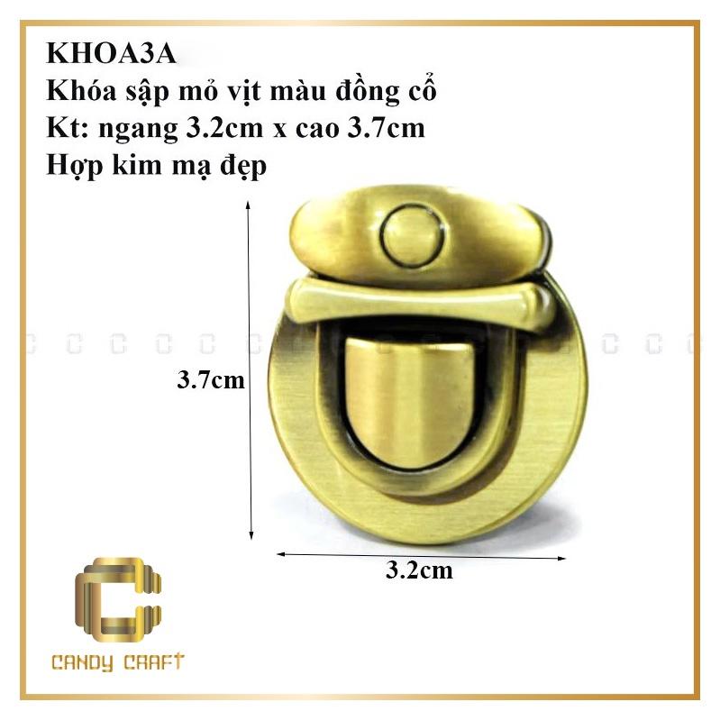 KHÓA SẬP MỎ VỊT 2-3CM