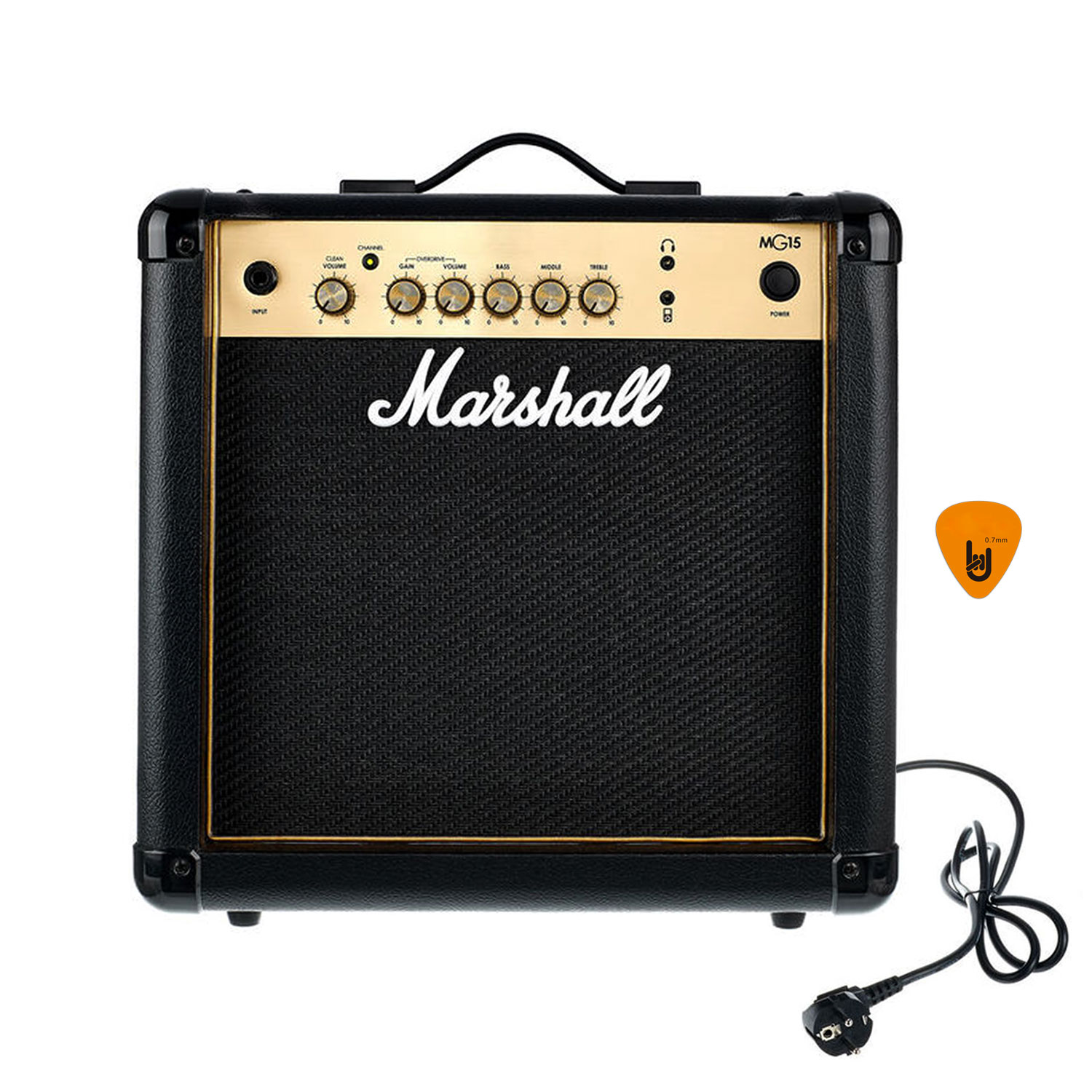 Ampli Marshall MG15 Gold (Công Suất 15W) Amply Đàn Guitar Điện Combo Amplifier MG15G Hàng Chính Hãng