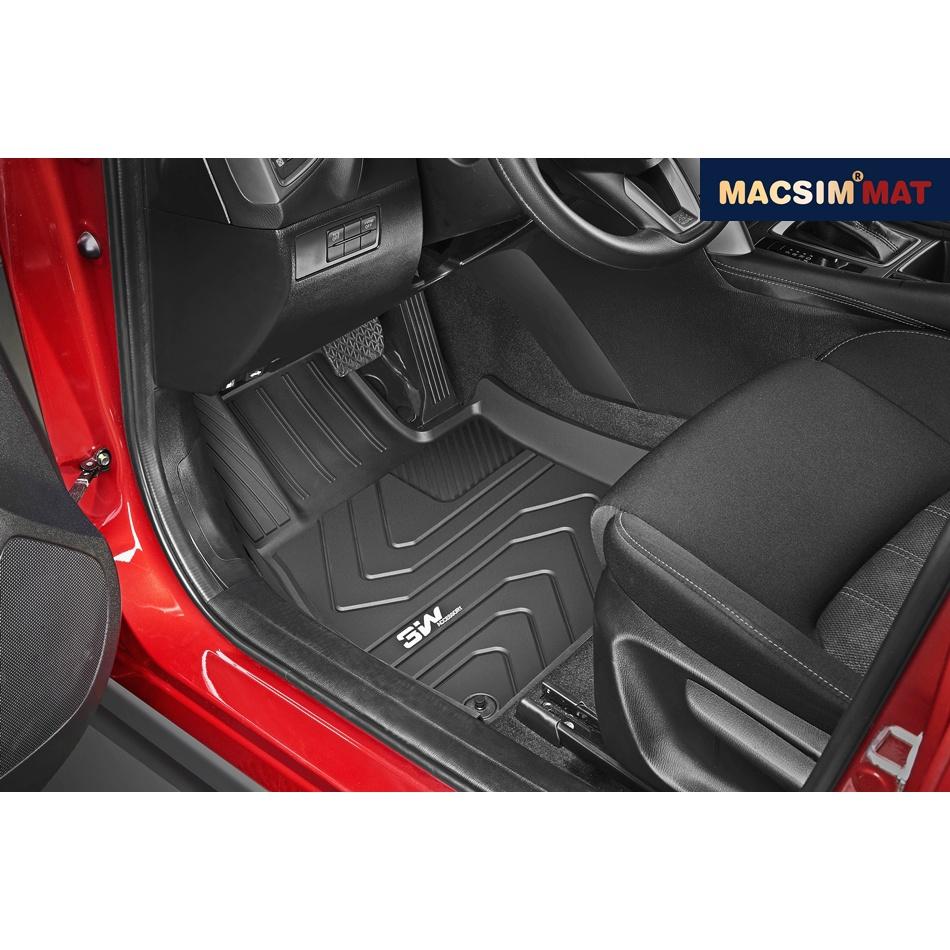 Thảm lót sàn xe ô tô MAZDA CX5 2012- đến nay Nhãn hiệu Macsim 3W chất liệu nhựa TPE đúc khuôn cao cấp - màu đen