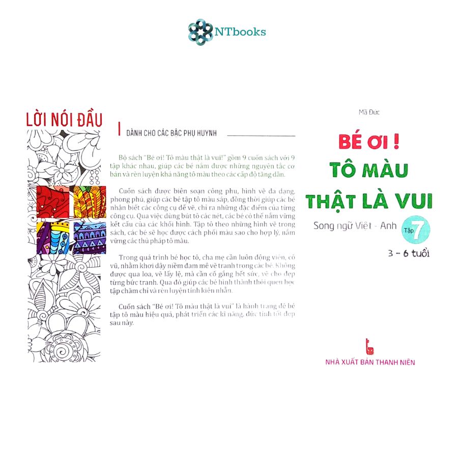 Sách Bé Ơi! Tô Màu Thật Là Vui - Song Ngữ Việt - Anh - Tập 7