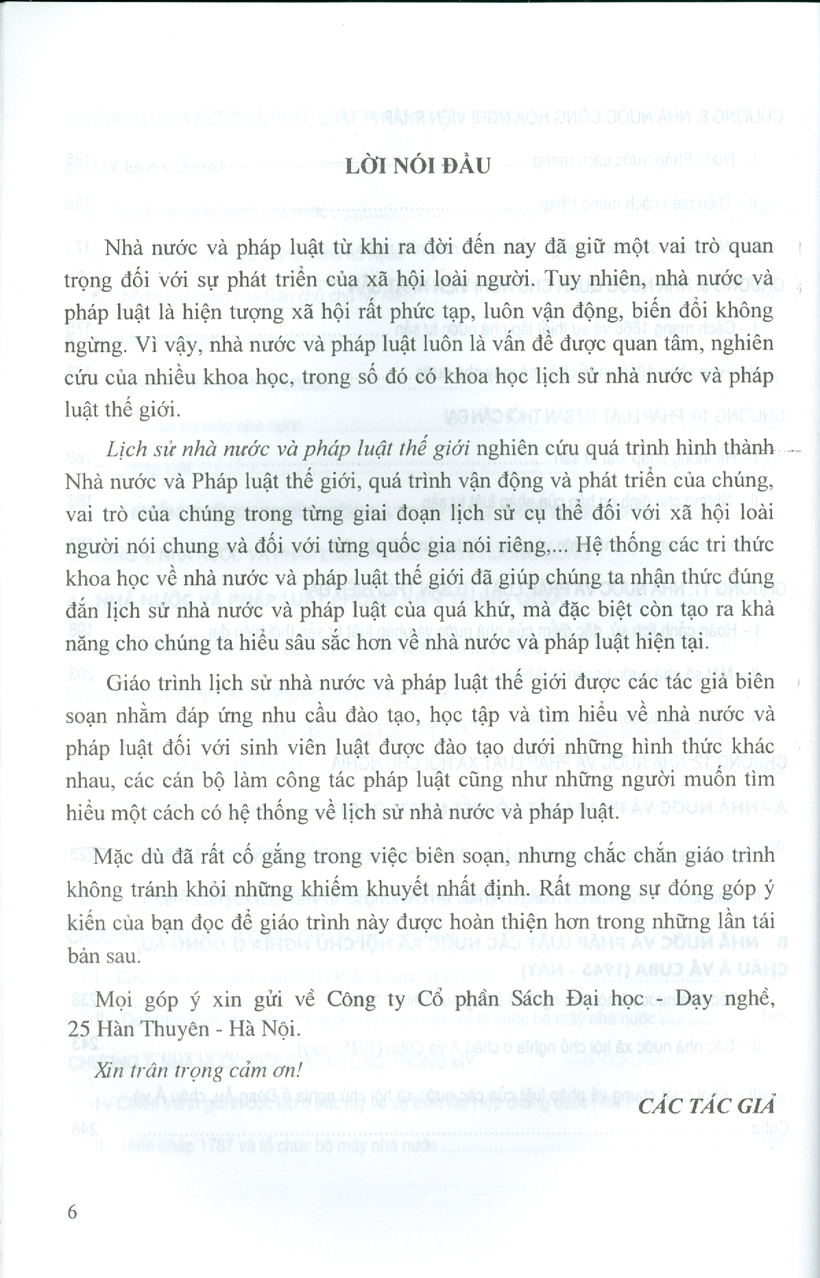 Giáo Trình Lịch Sử Nhà Nước Và Pháp Luật Thế Giới (Dùng cho các trường đại học, cao đẳng, học viện hành chính)