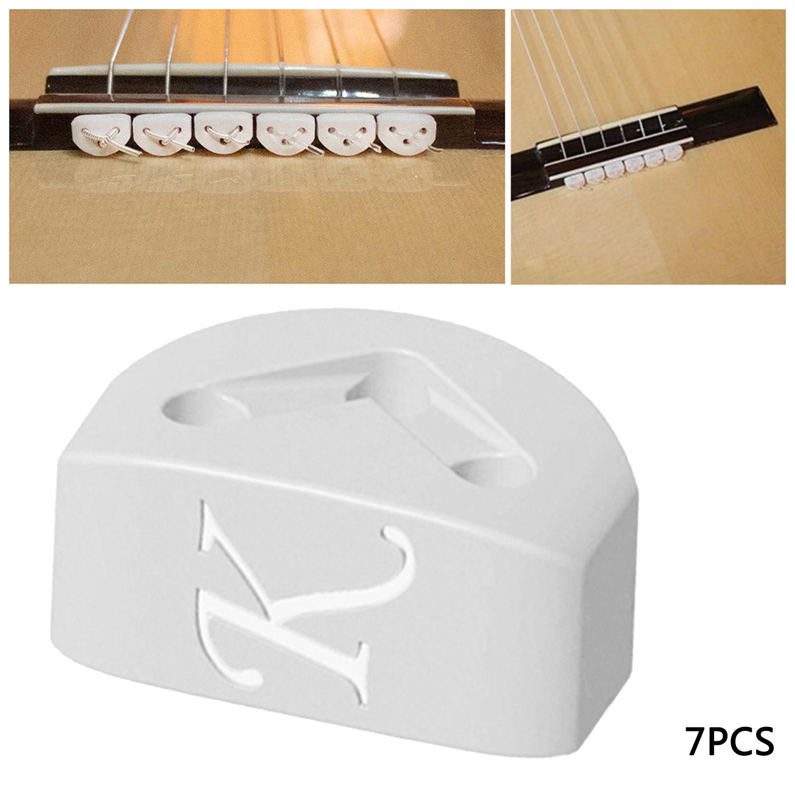 7 Pieces Guitar String Retainer String Guide for Classical Guitar and Ukulele Accessory Parts