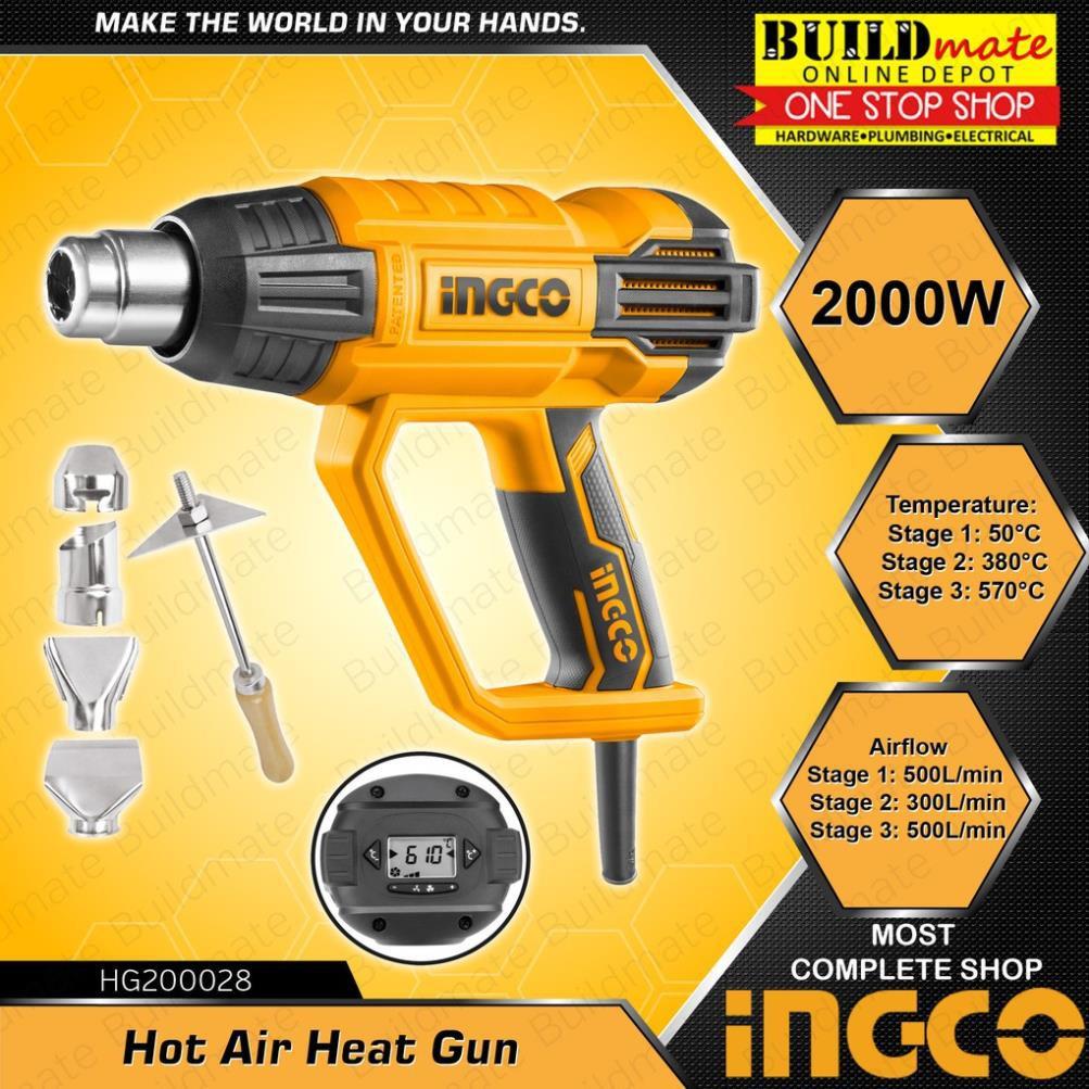 Máy khò thổi nhiệt hơi nóng công suất 2000W INGCO HG200028 - (máy lớn)