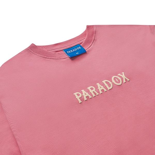 Áo thun form rộng Paradox tay lỡ - Unisex - In hình - SUPERIOR GRASSY - Màu hồng đậm
