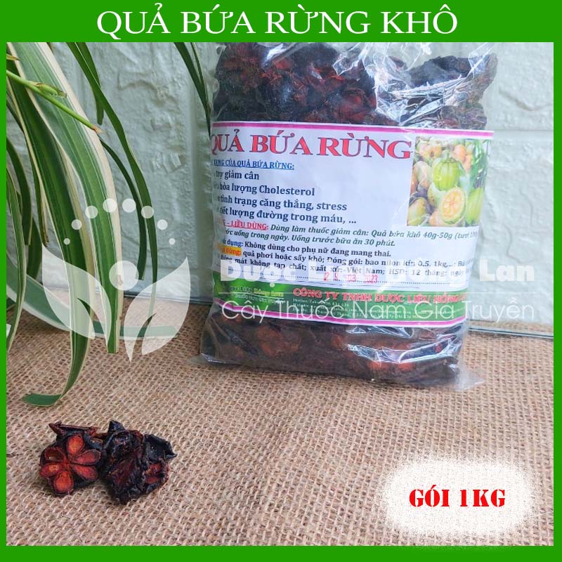 1kg Quả Bứa Rừng khô (Quả măng cụt rừng)