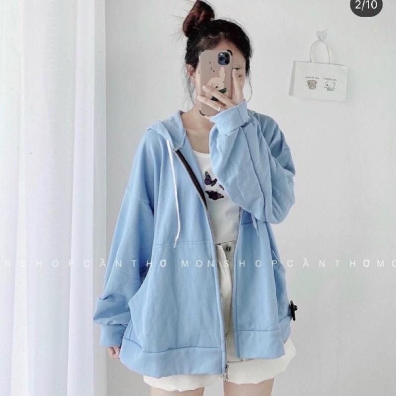 Áo khoác nỉ tay phồng