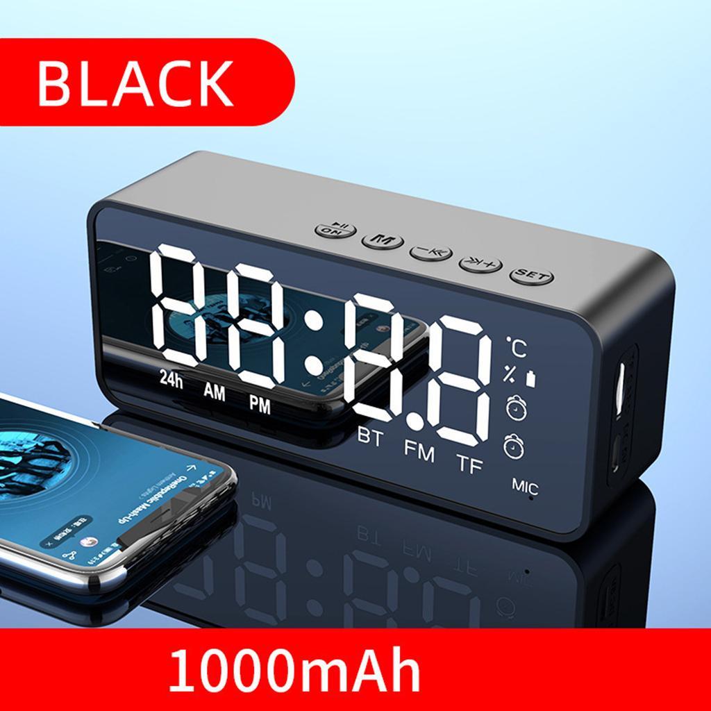 Wireless Bluetooth Speaker with FM Radio Dual Clock Voice Broadcast